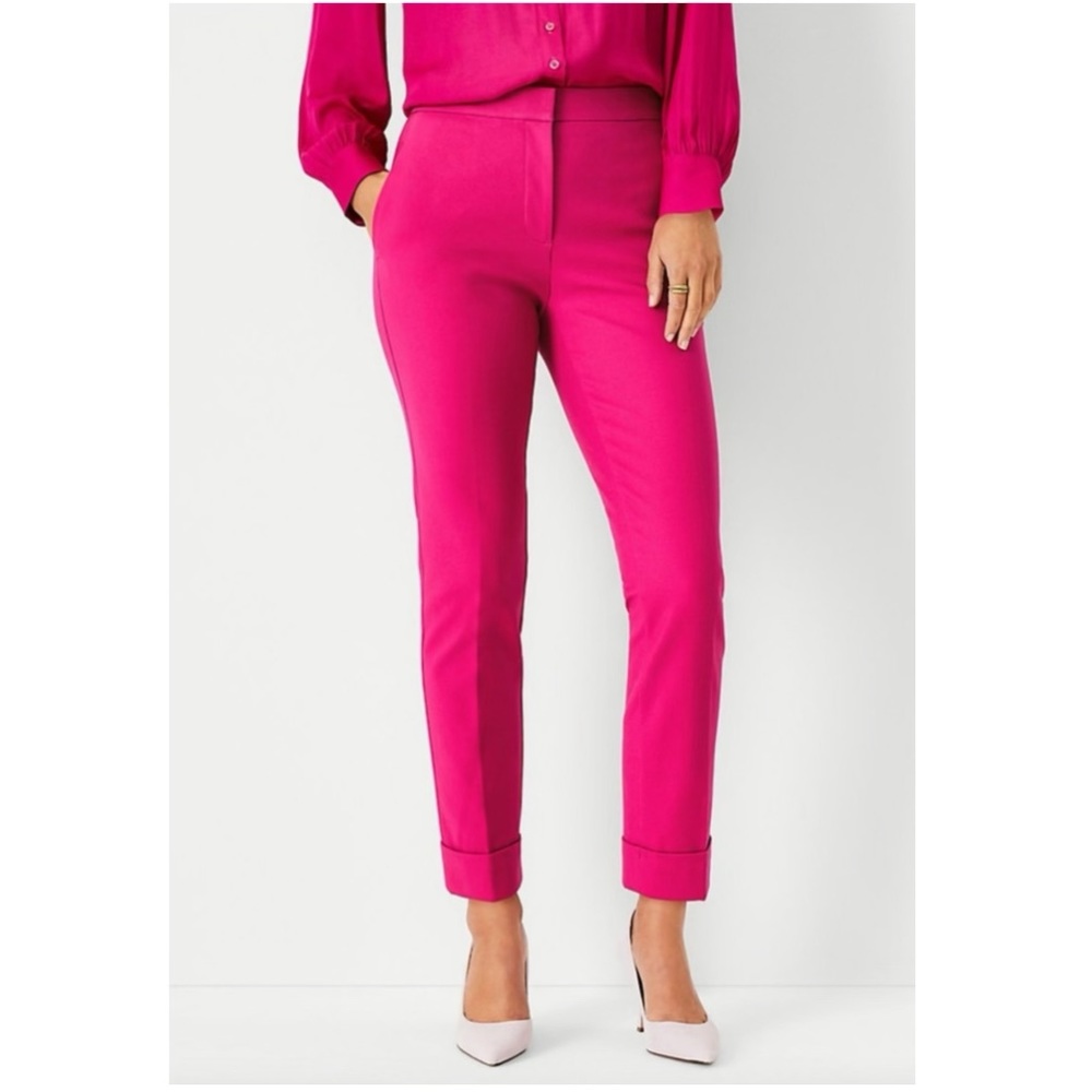 Ann Taylor- The Petite High Rise Eva Ankle Pant in Double Knit